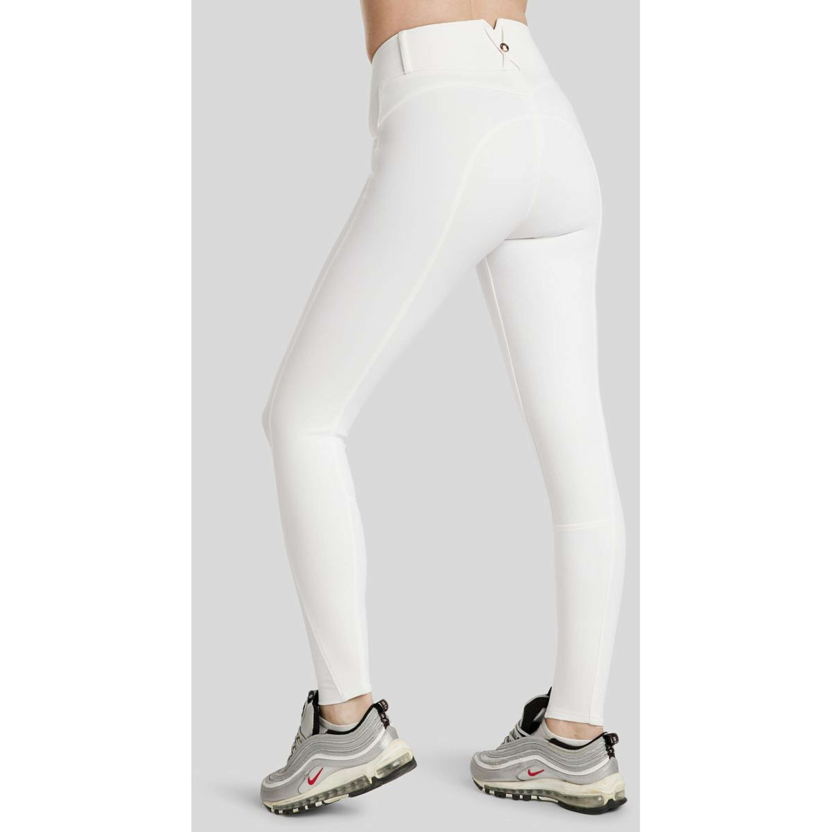 Montar Rijbroek Molly Rosegold Highwaist Full Grip Wit