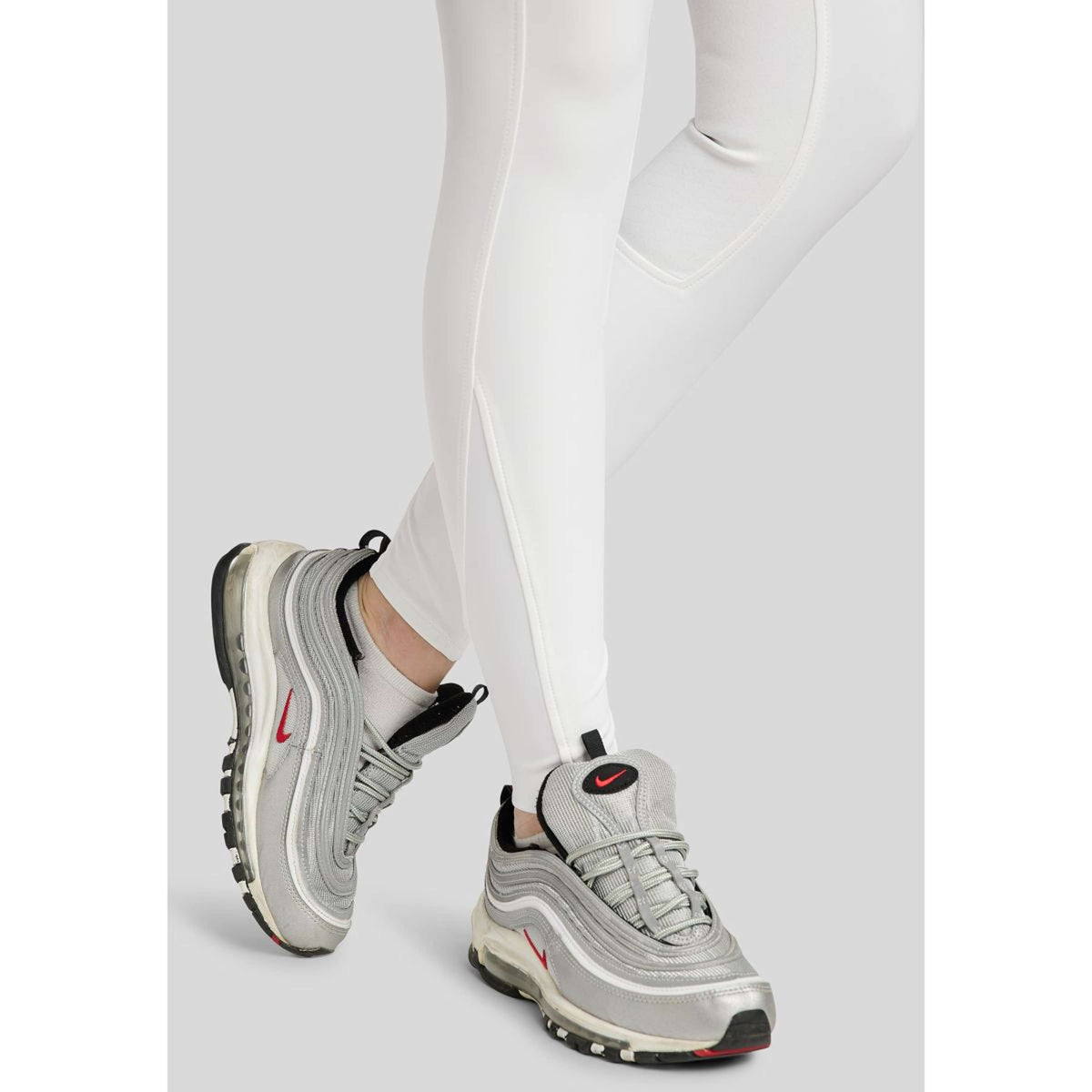 Montar Rijbroek Molly Rosegold Highwaist Full Grip Wit