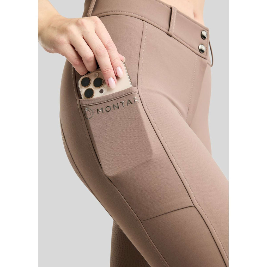 Montar Rijbroek MoMegan Full Grip Nougat Brown