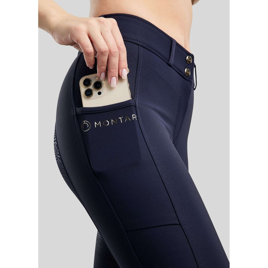Montar Rijbroek Megan Full Grip Navy