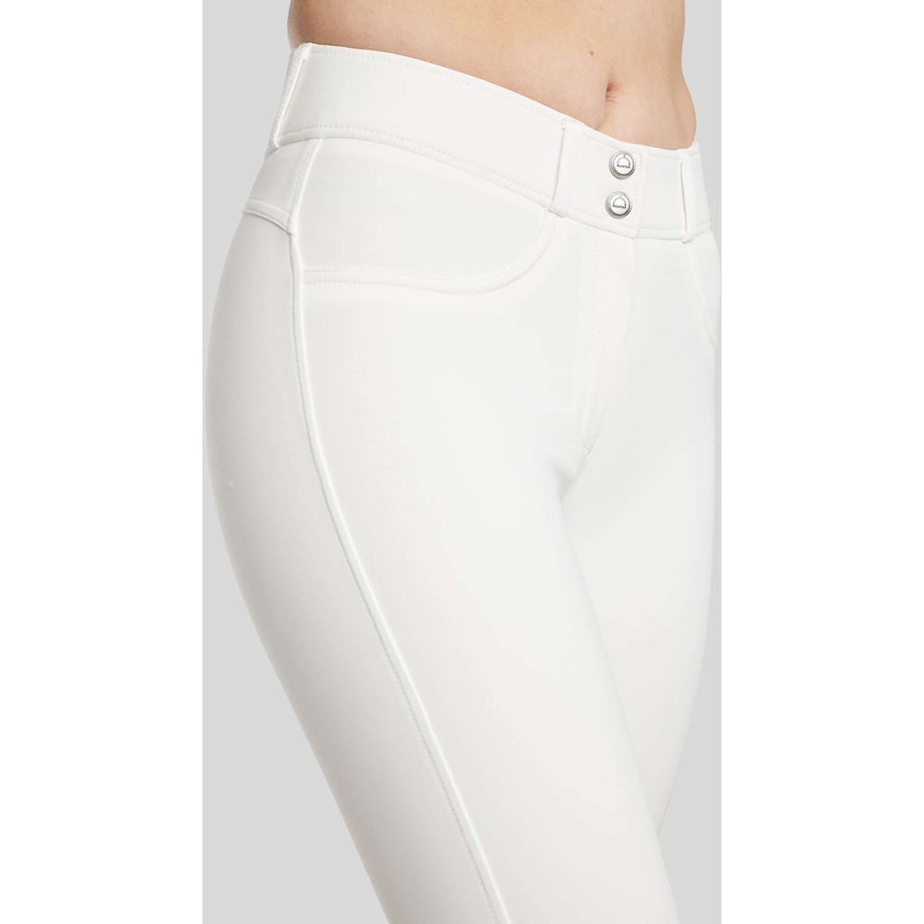 Montar Rijbroek Megan Yati Highwaist Full Grip Wit