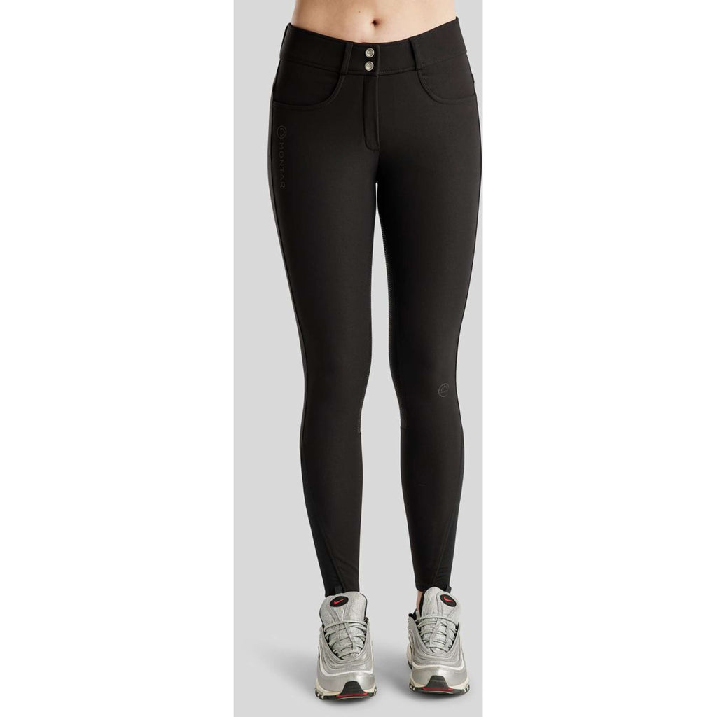 Montar Rijbroek Megan Yati Highwaist Full Grip Zwart