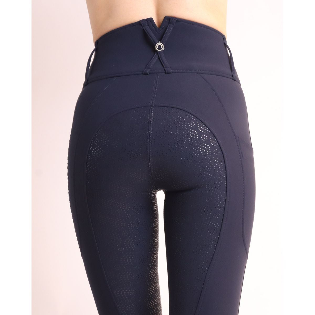 Montar Rijbroek MoAviana Crystal Highwaist Full Grip Dark Navy