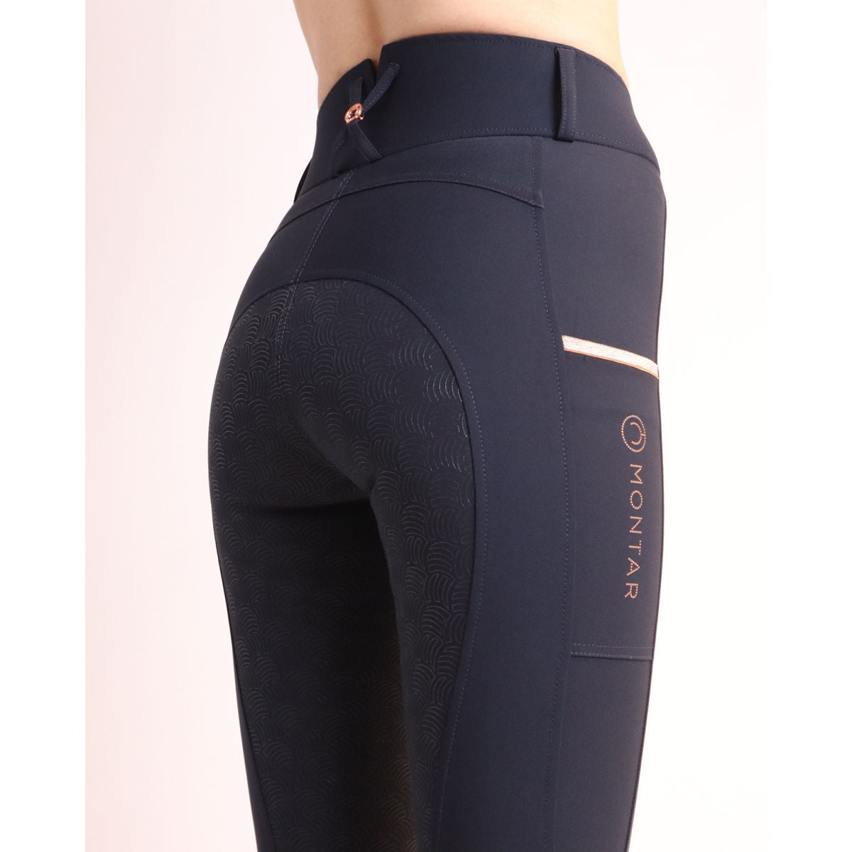 Montar Rijbroek MoSierra Highwaist Full Grip Dark Navy