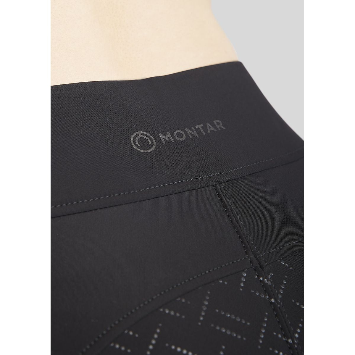 Montar Rijlegging MoRosie Pintucks Crystals Full Grip Zwart