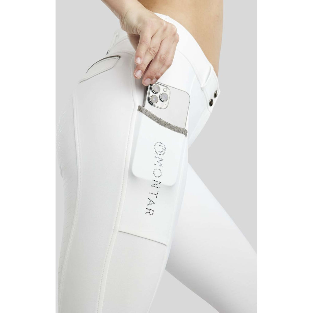 Montar Rijbroek MoGloria Full Grip Wit
