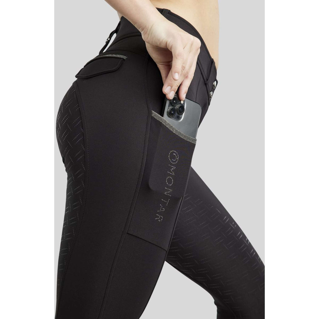 Montar Rijbroek MoGloria Full Grip Zwart