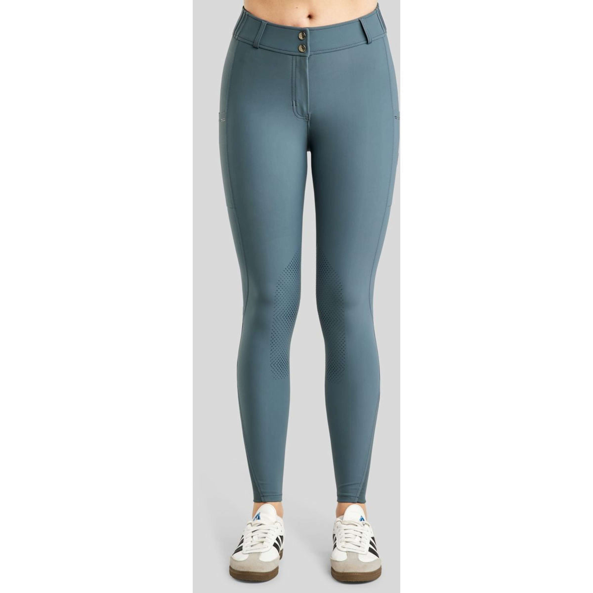 Montar Rijbroek MoZuna Gun Metal Crystals Kniegrip Dark Slate