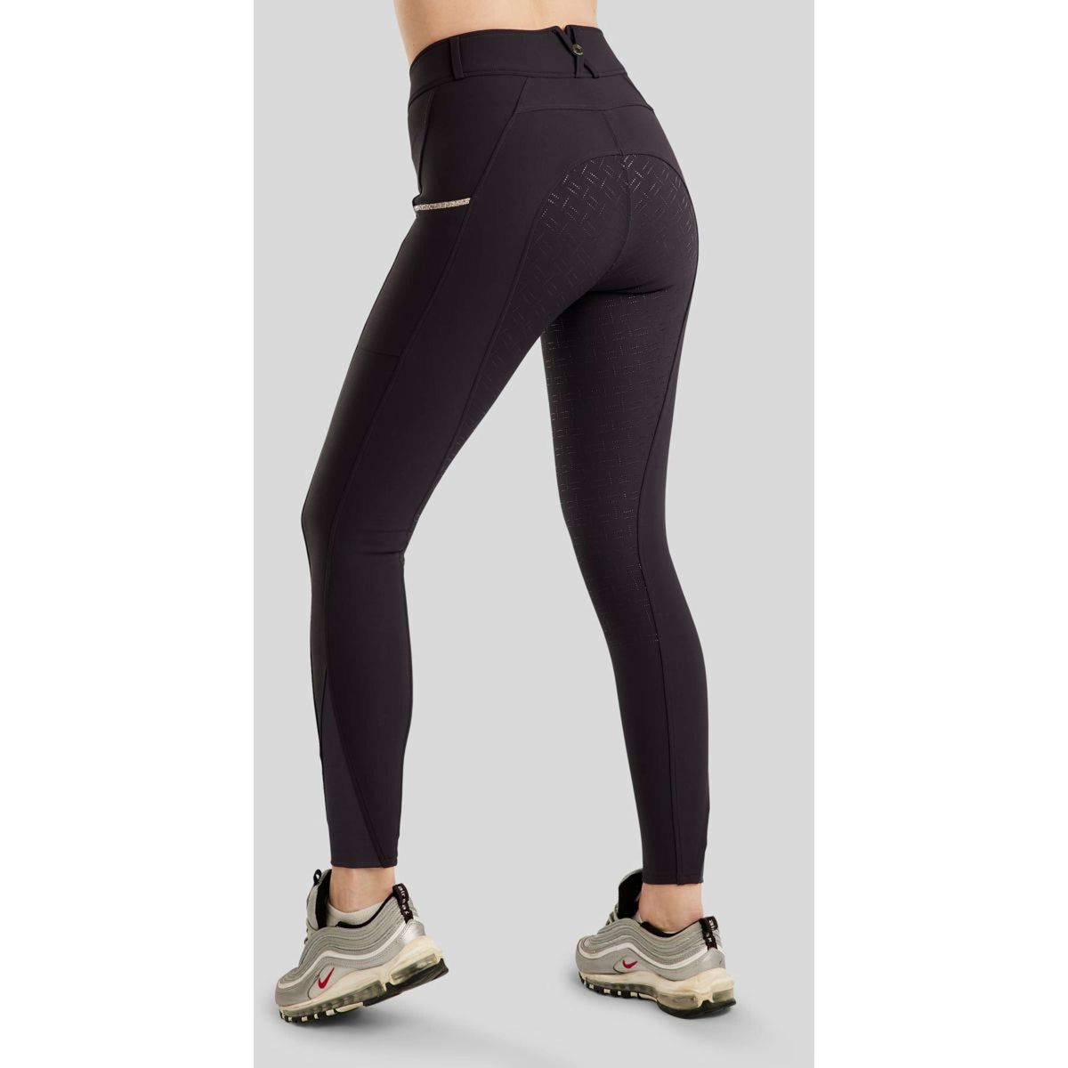 Montar Rijbroek MoLila Champagne Crystals Full Grip Navy