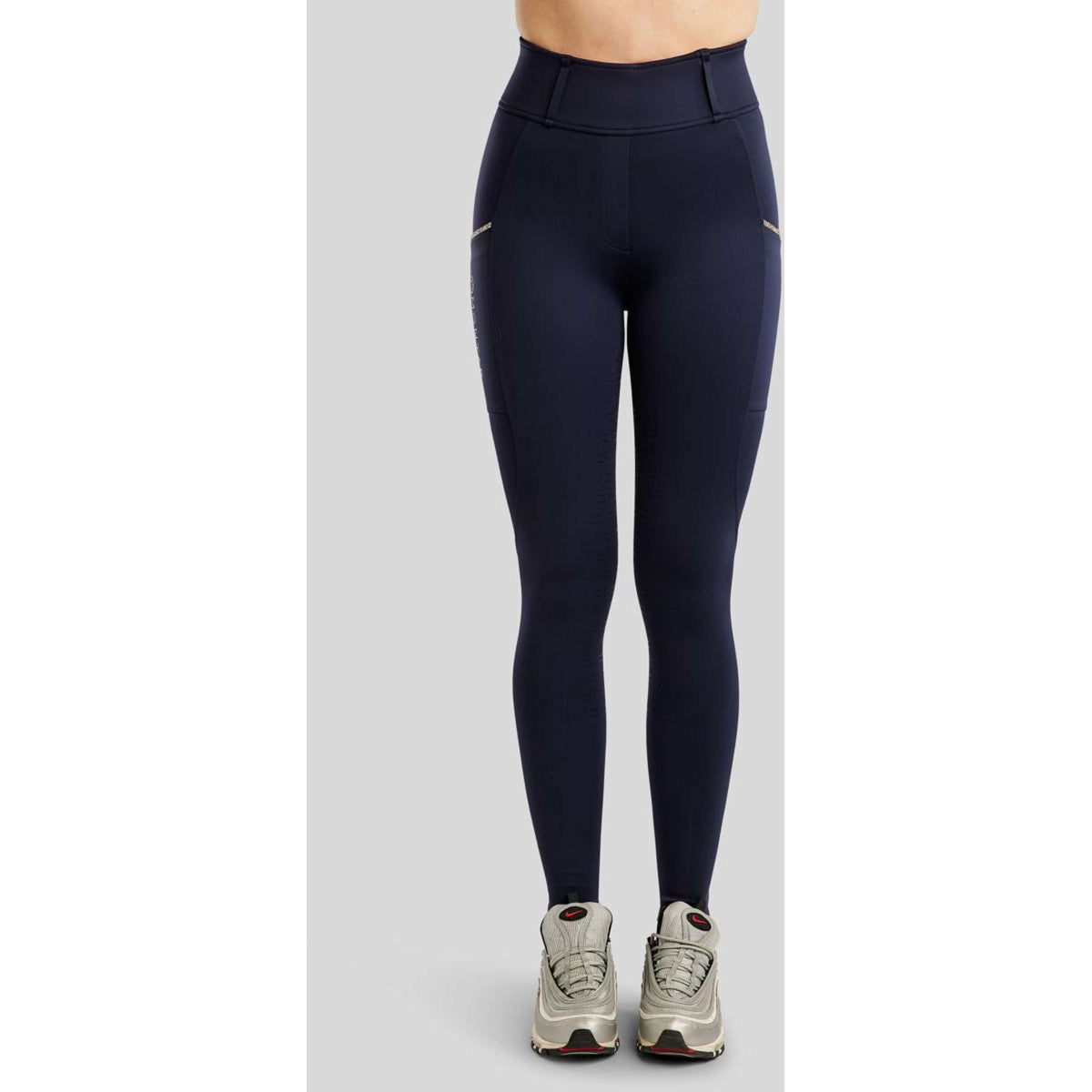Montar Rijlegging MoLila Champagne Crystals Full Grip Navy