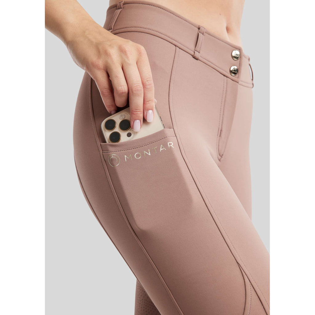 Montar Rijbroek MoPhilipa Full Grip Blush