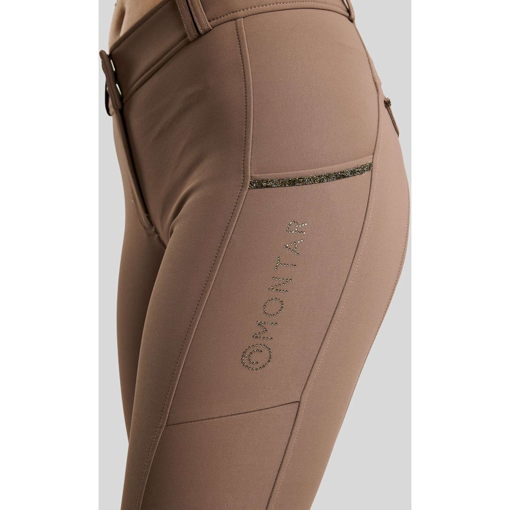Montar Rijbroek MoVeronica Golden Quartz Full Grip Nougat Brown