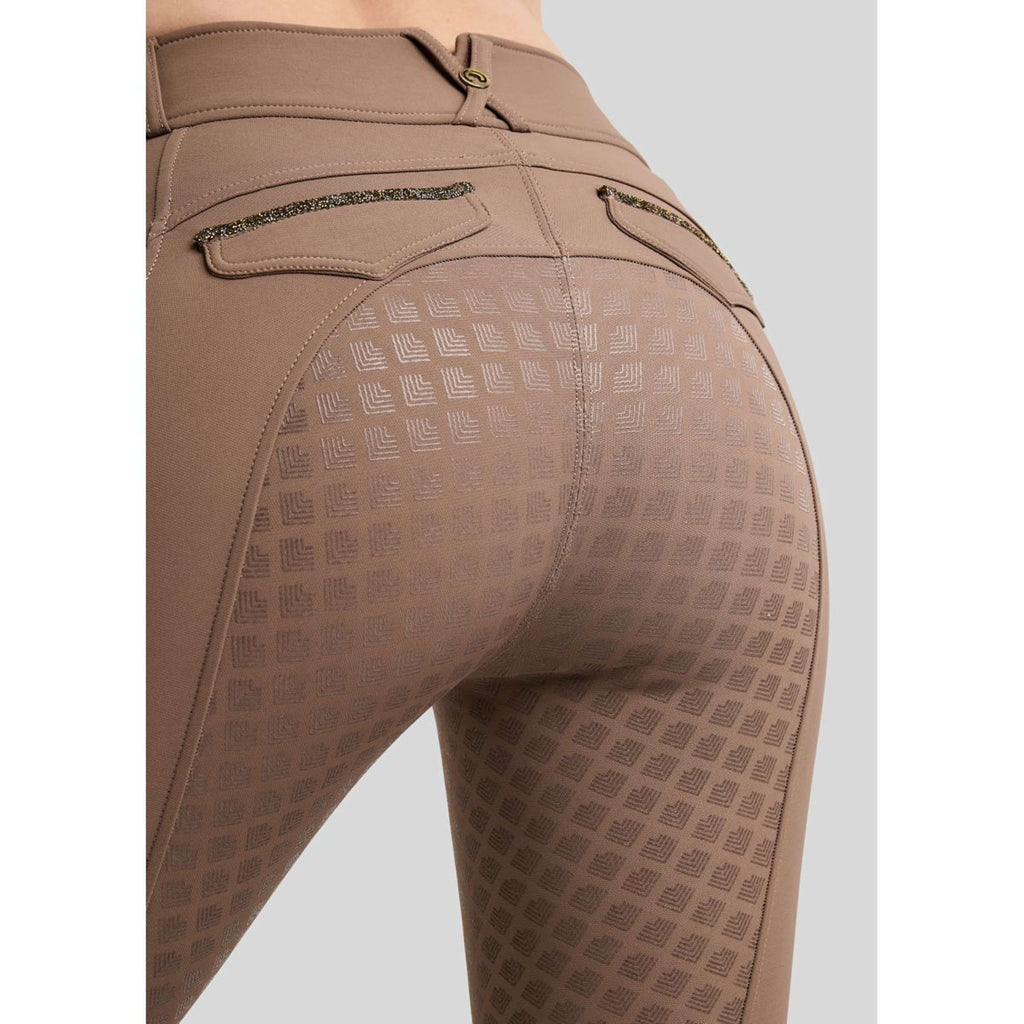 Montar Rijbroek MoVeronica Golden Quartz Full Grip Nougat Brown