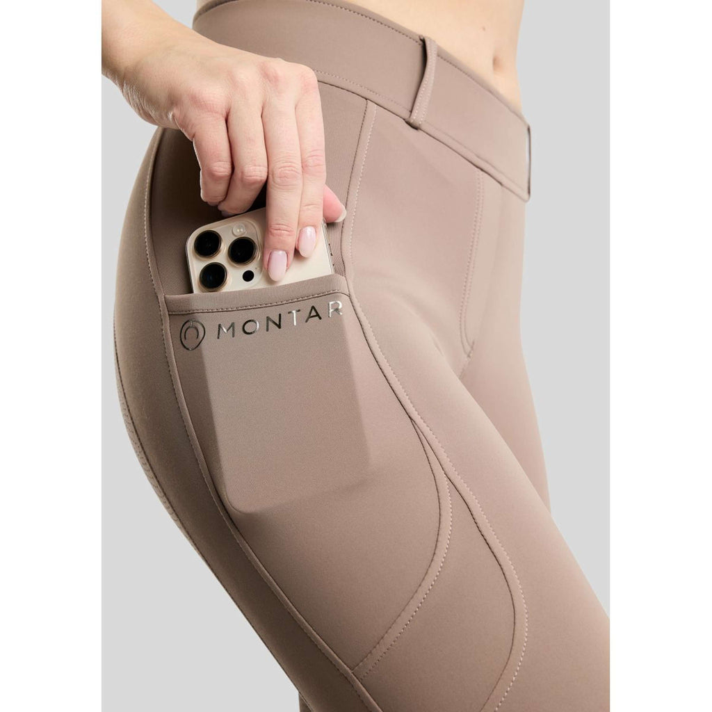Montar Thermo Rijlegging MoAddie Hybrid Gun Metal Logo Full Grip Nougat Brown