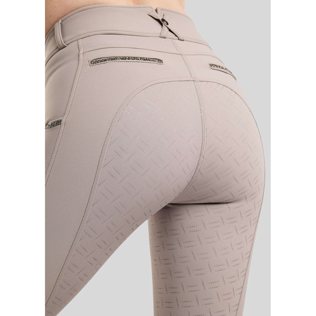 Montar Rijbroek MoMaisy Full Grip Pearl Grey