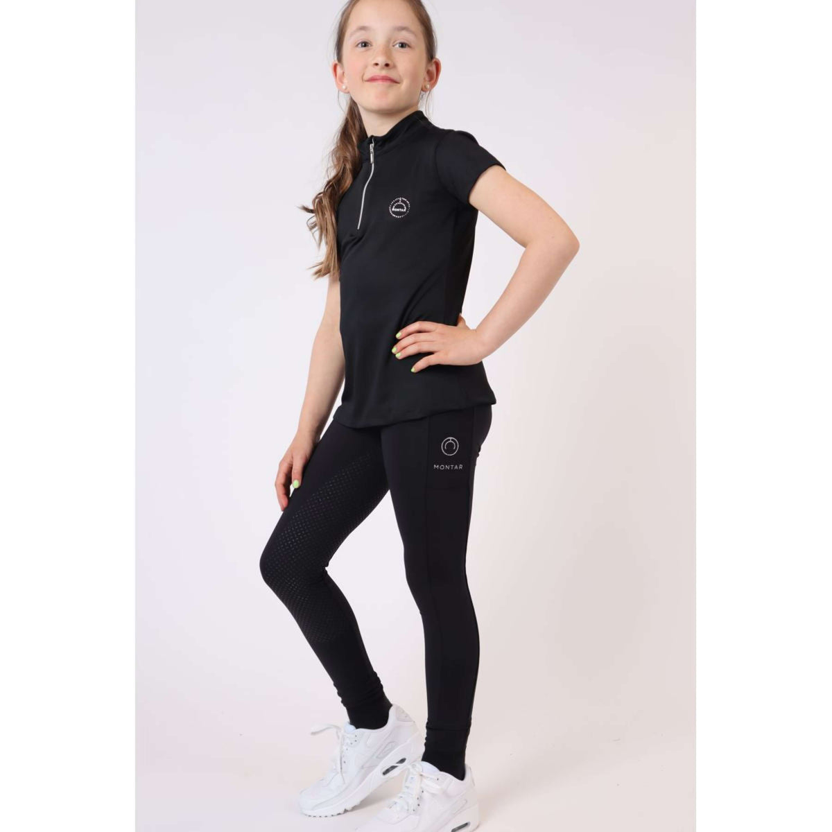 Montar Rijlegging Selena Pull On Junior Full Grip Zwart