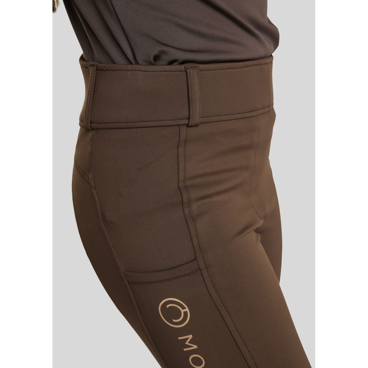 Montar Rijlegging Rosegold Logo Junior Full Grip Bruin