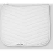 Montar Zadeldekje Fair Gun Metal Crystals Dressuur Wit