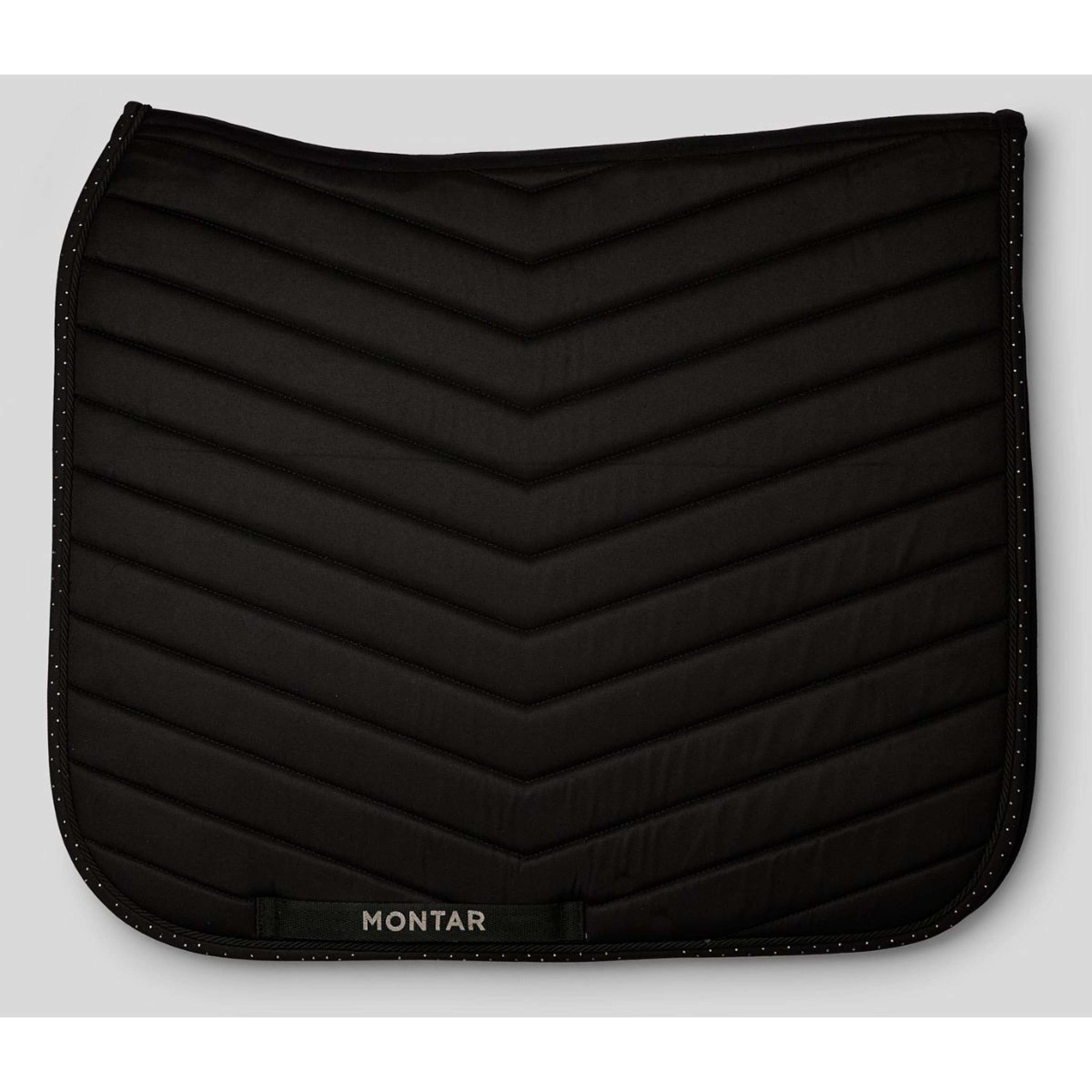 Montar Zadeldekje Fair Gun Metal Crystals Dressuur Zwart Montar Zadeldekje Fair Gun Metal Crystals Dressuur Zwart