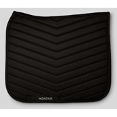 Montar Zadeldekje Fair Gun Metal Crystals Dressuur Zwart