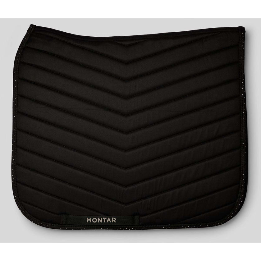 Montar Zadeldekje Fair Gun Metal Crystals Dressuur Zwart Montar Zadeldekje Fair Gun Metal Crystals Dressuur Zwart