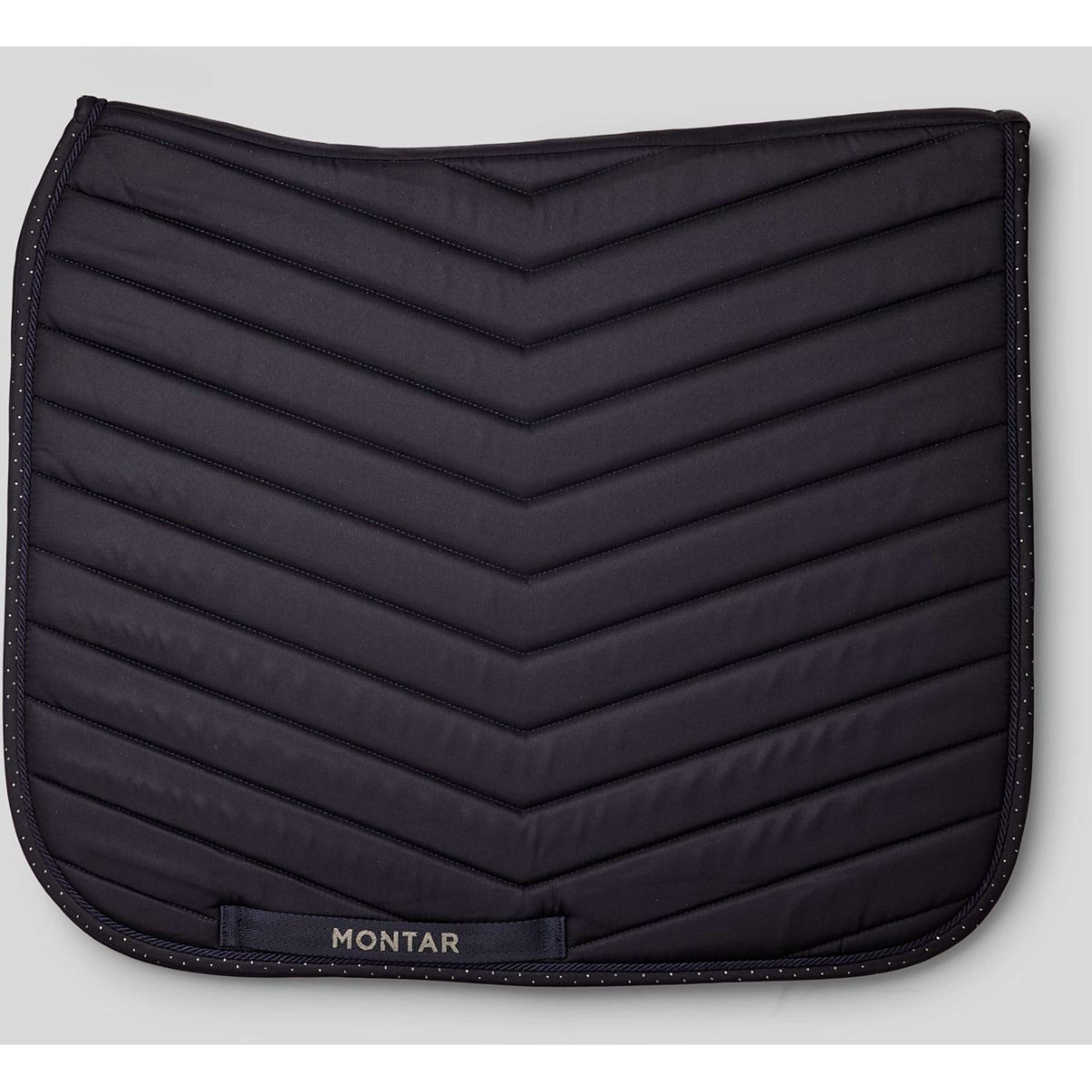 Montar Zadeldekje Fair Gun Metal Crystals Dressuur Navy