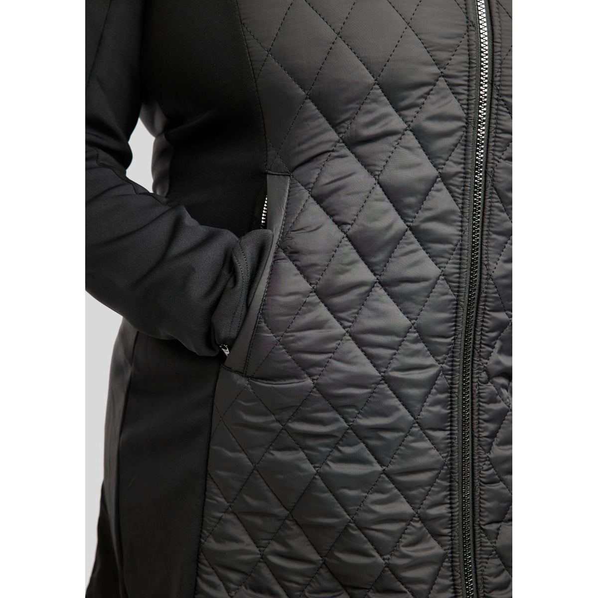Montar Jack MoQuinn Quilted Long Zwart