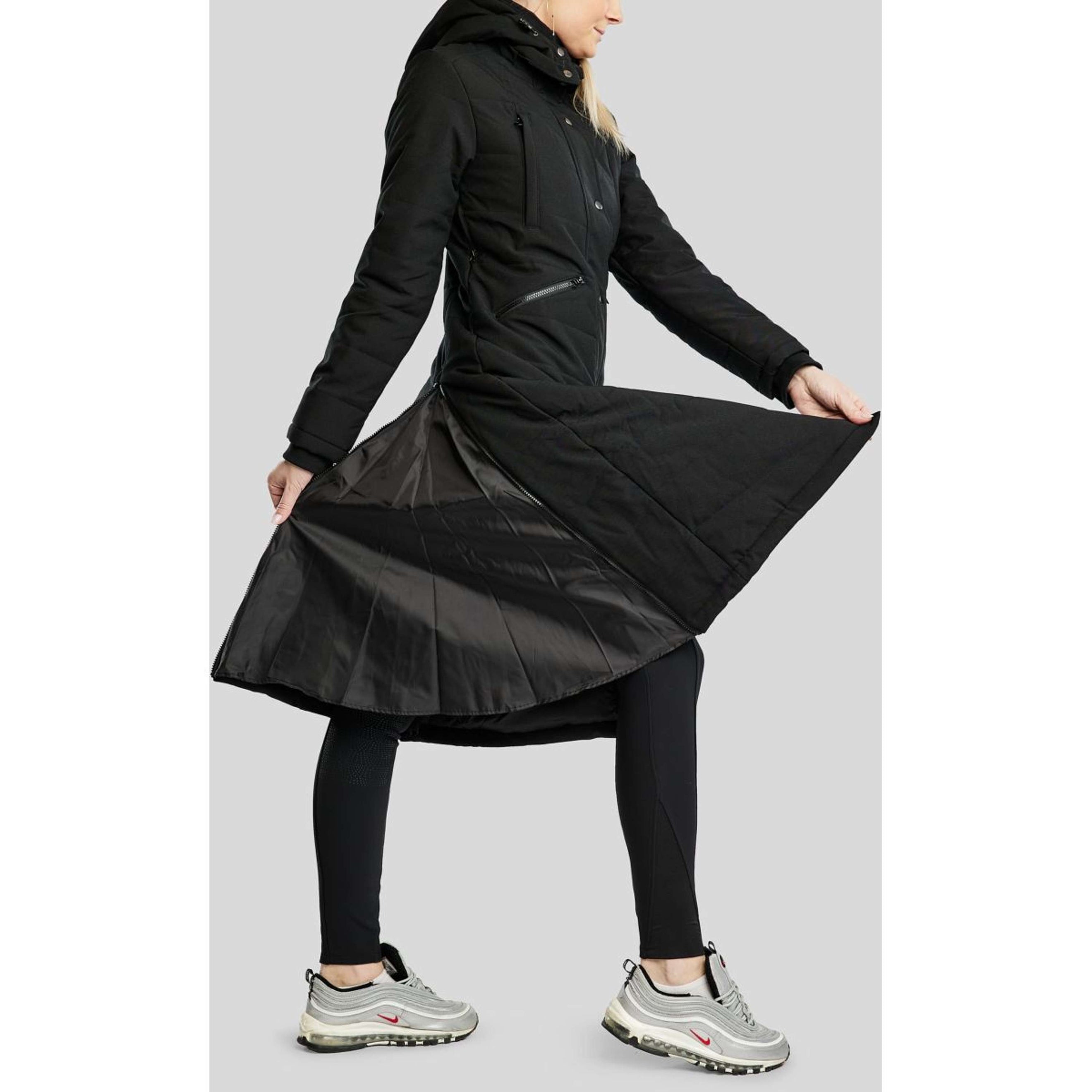 Montar Lange Jas Dicte Extra Lang en Waterafstotend Zwart