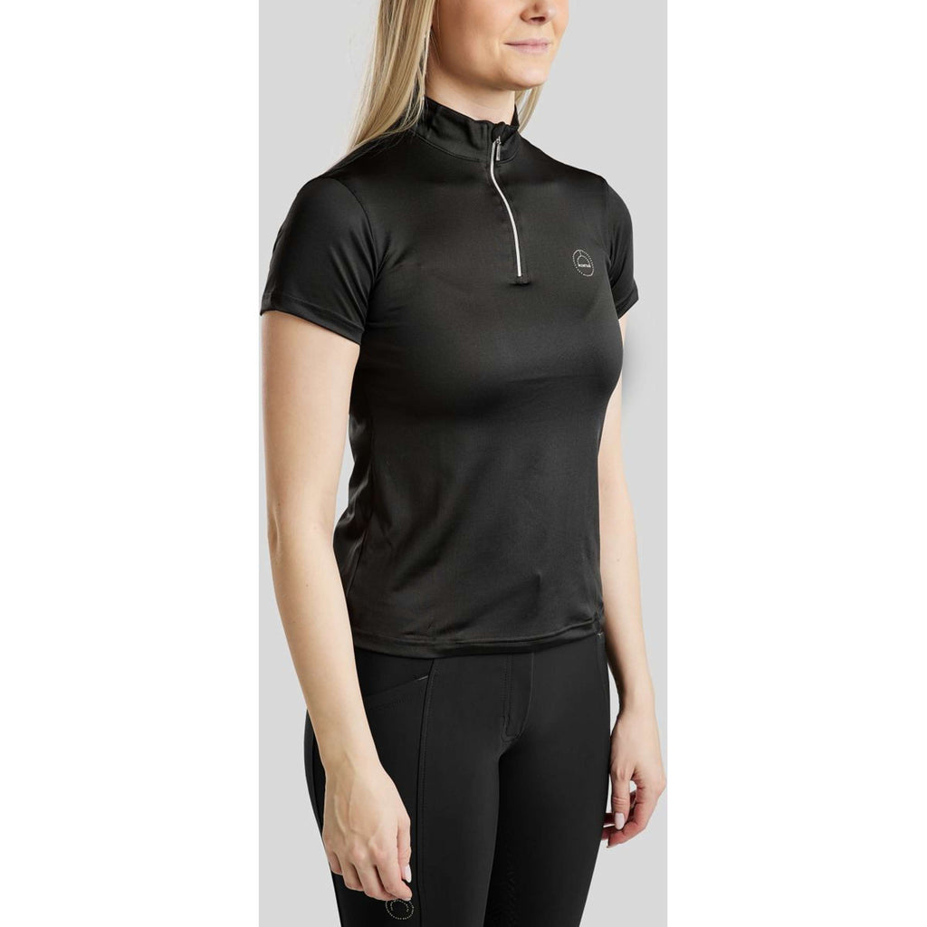Montar Poloshirt Everly Crystal Logo Zwart