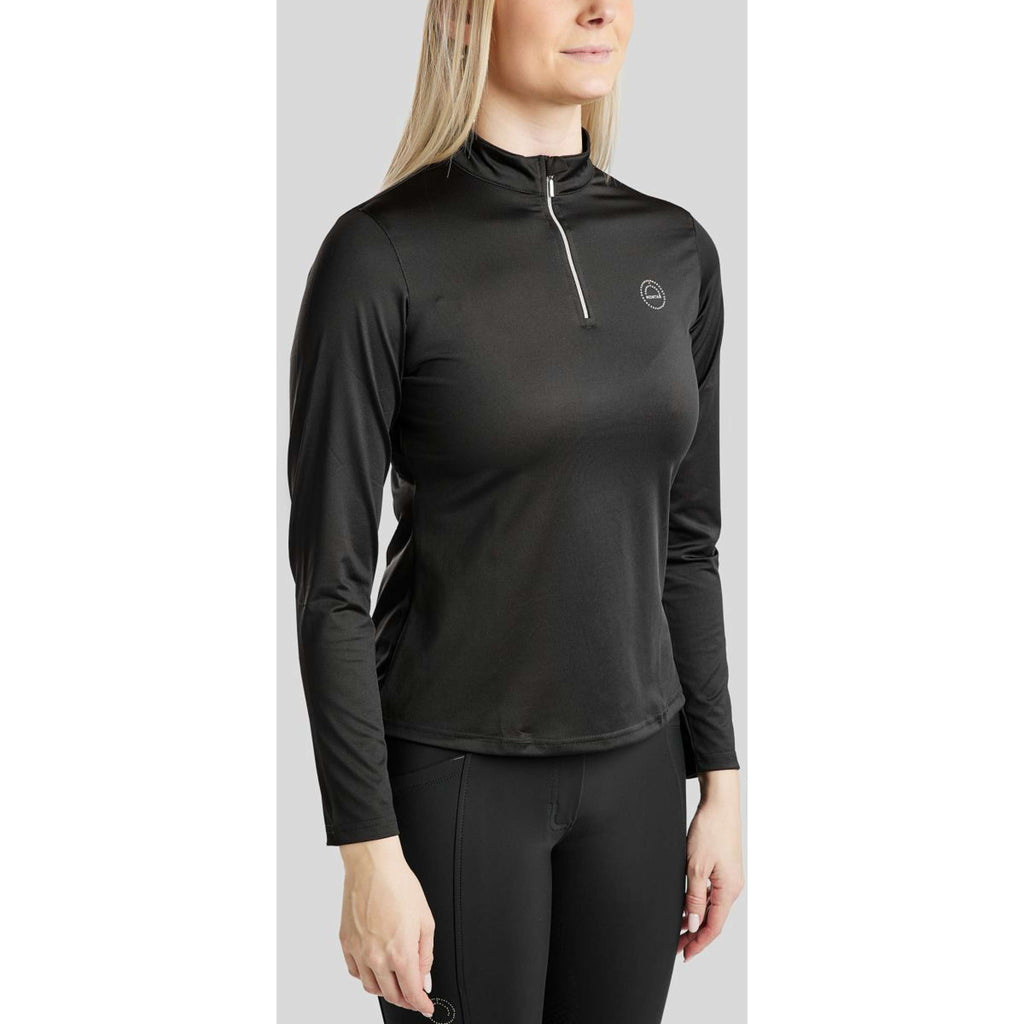 Montar Shirt Everly Crystal Logo Lange Mouwen Zwart