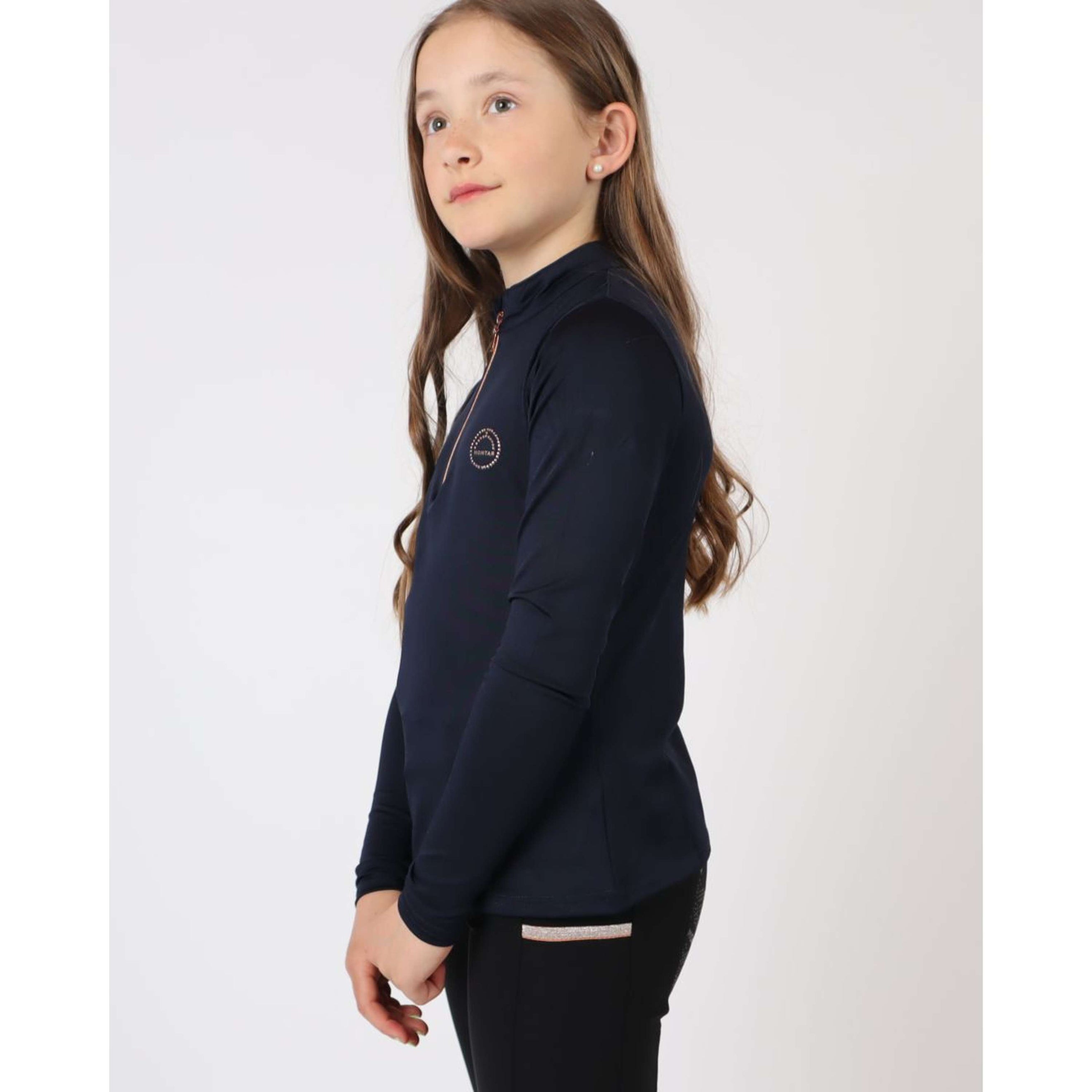 Montar Shirt Everly Rosegold Junior Lange mouwen Navy