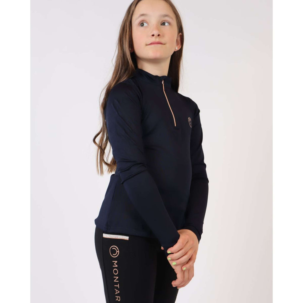 Montar Shirt Everly Rosegold Junior Lange mouwen Navy