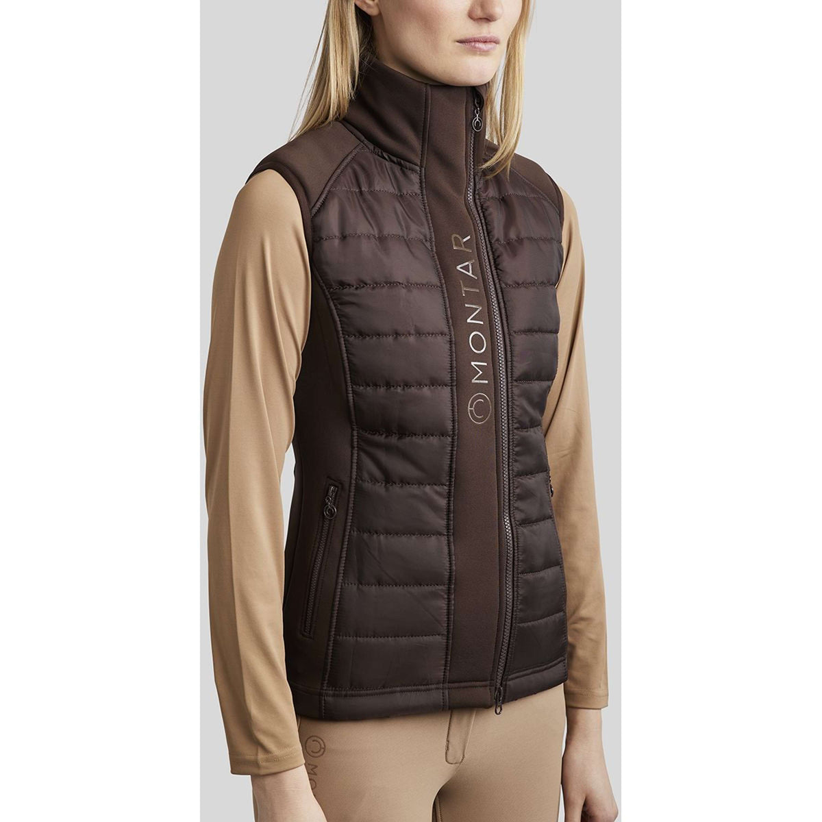 Montar Bodywarmer Emma Curve Bruin