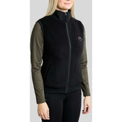 Montar Bodywarmer MoEbba Teddy Pile Golden Quartz Zwart
