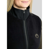 Montar Bodywarmer MoEbba Teddy Pile Golden Quartz Zwart