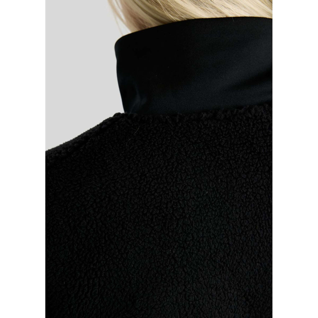 Montar Bodywarmer MoEbba Teddy Pile Golden Quartz Zwart