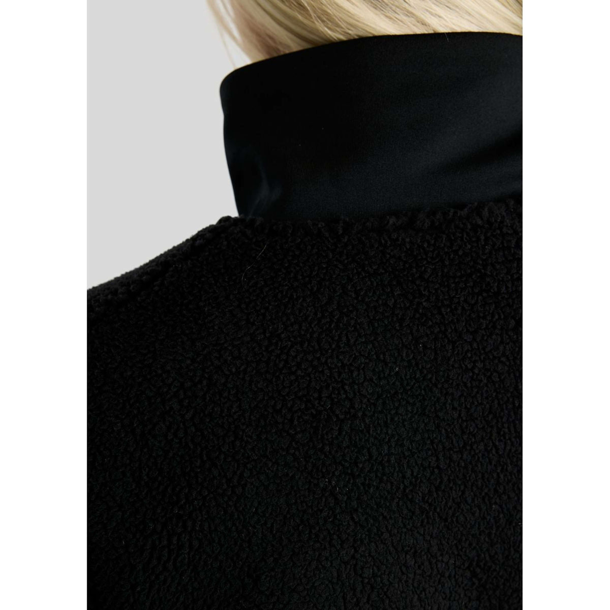 Montar Bodywarmer MoEbba Teddy Pile Golden Quartz Zwart