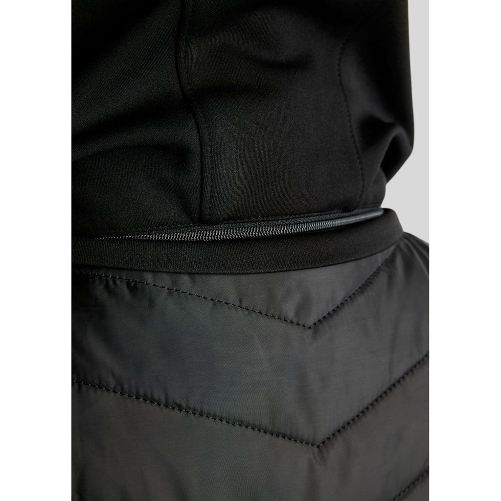 Montar Bodywarmer MoEverline Hybrid Detachable Hood Golden Quartz Crystals Zwart