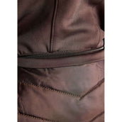 Montar Bodywarmer MoEverline Hybrid Detachable Hood Golden Quartz Crystals Black Peony
