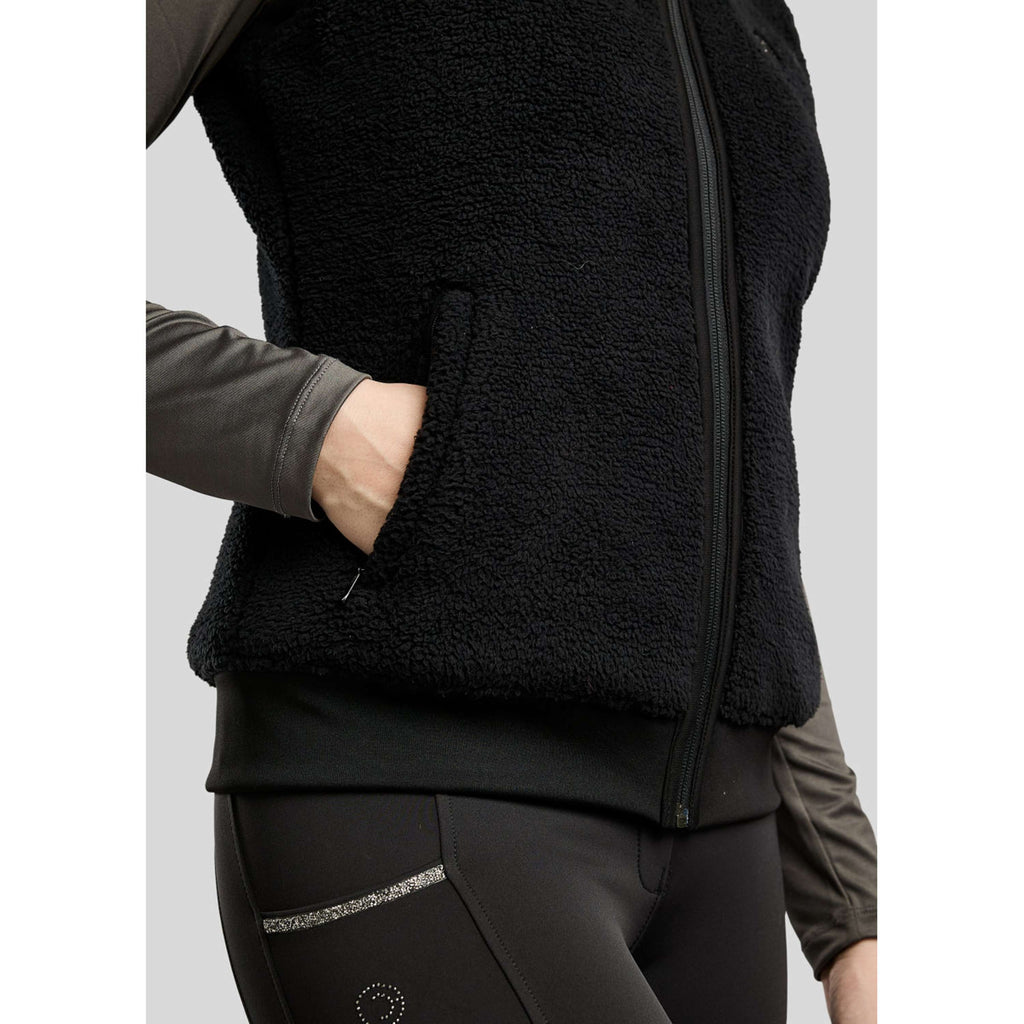 Montar Bodywarmer MoMay Teddy Zwart