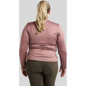 Montar Shirt Briella Rosegold Crystals Curve Lange Mouwen Dusty Rose