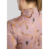 Montar Shirt Haily Bridle Print Curve Lange Mouwen Dusty Rose