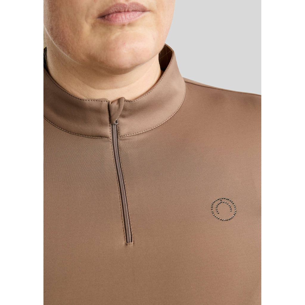 Montar Shirt MoFlair Curve Lange Mouwen Nougat Brown