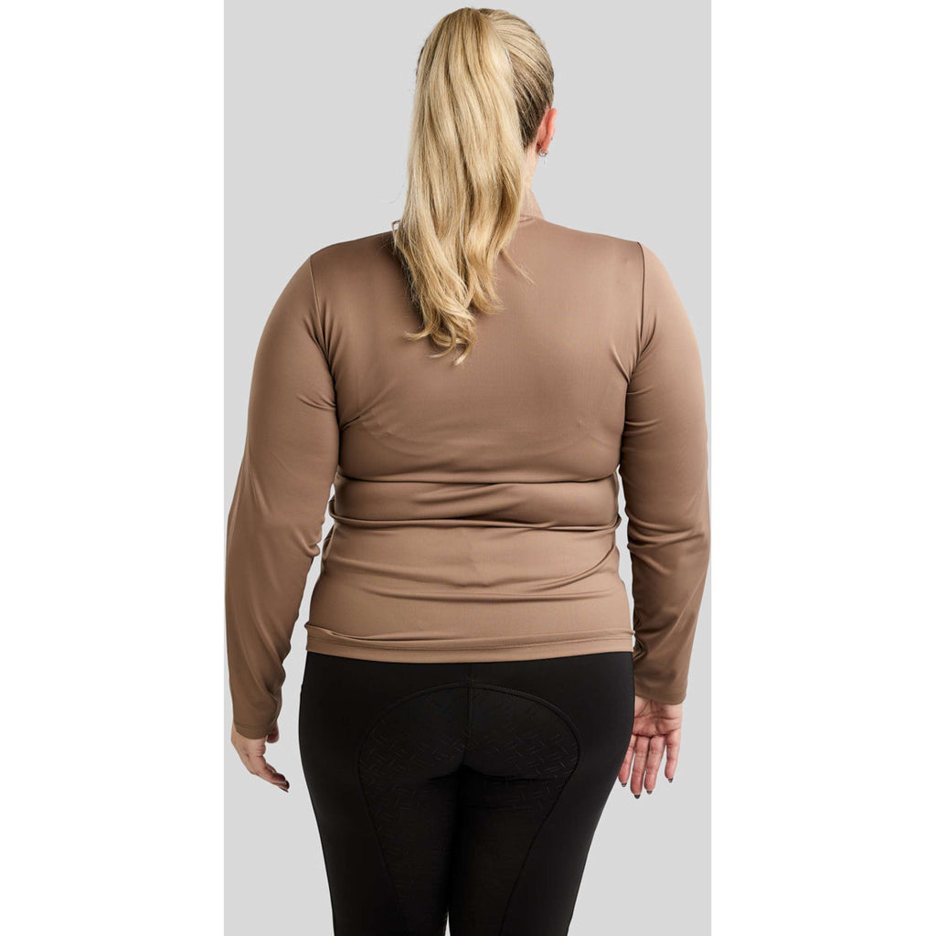 Montar Shirt MoFlair Curve Lange Mouwen Nougat Brown