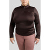 Montar Shirt MoFlair Curve Lange Mouwen Bruin