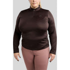 Montar Shirt MoFlair Curve Lange Mouwen Bruin