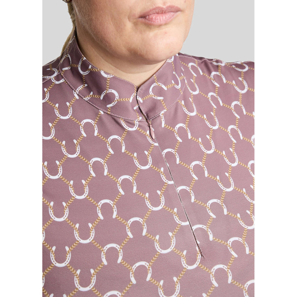 Montar Shirt MoFreya AO Printed Curve Lange Mouwen Dusty Rose