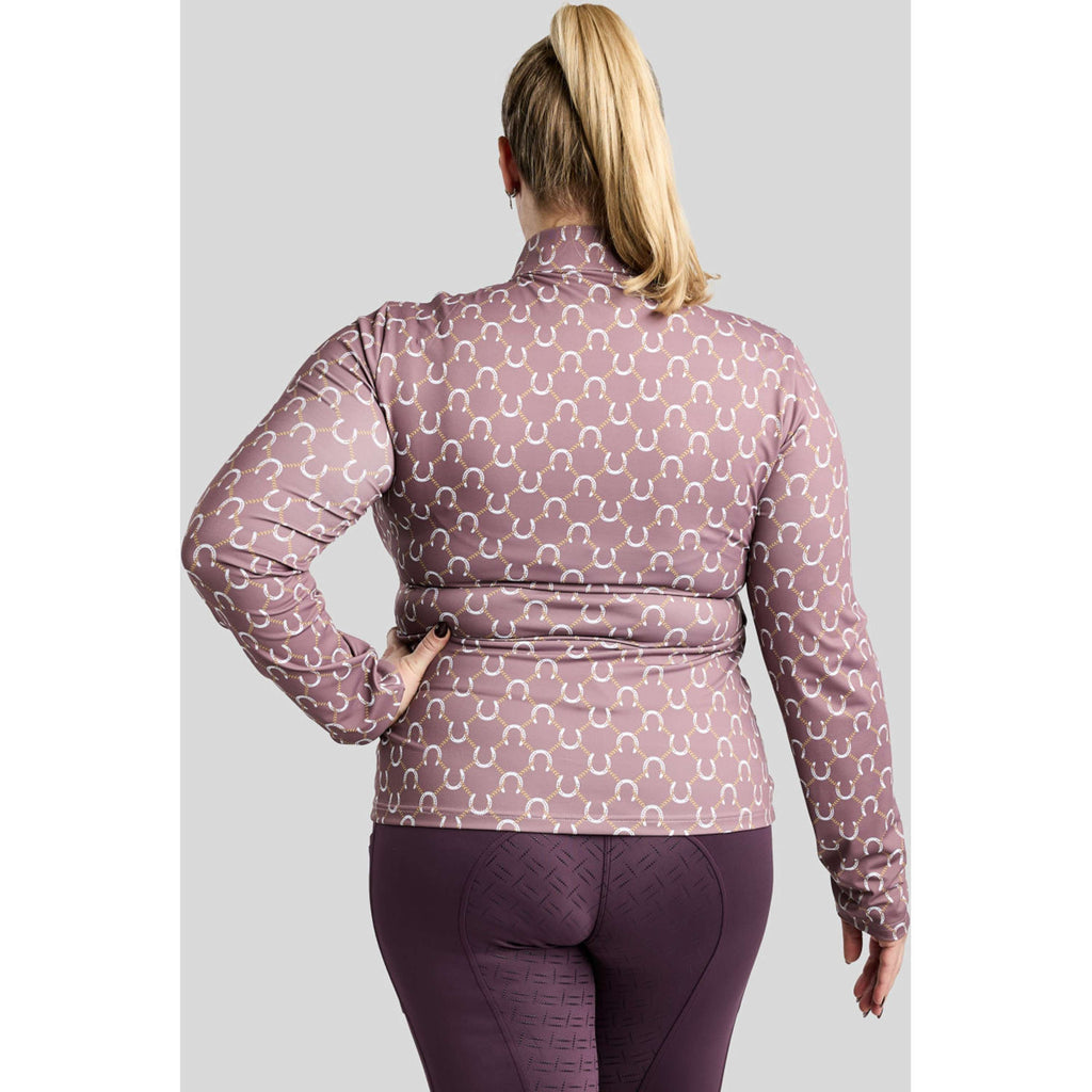 Montar Shirt MoFreya AO Printed Curve Lange Mouwen Dusty Rose