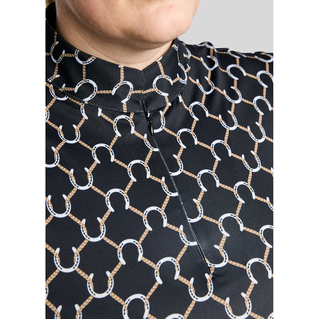 Montar Shirt MoFreya AO Printed Curve Lange Mouwen Zwart