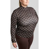 Montar Shirt MoFreya AO Printed Curve Lange Mouwen Bruin
